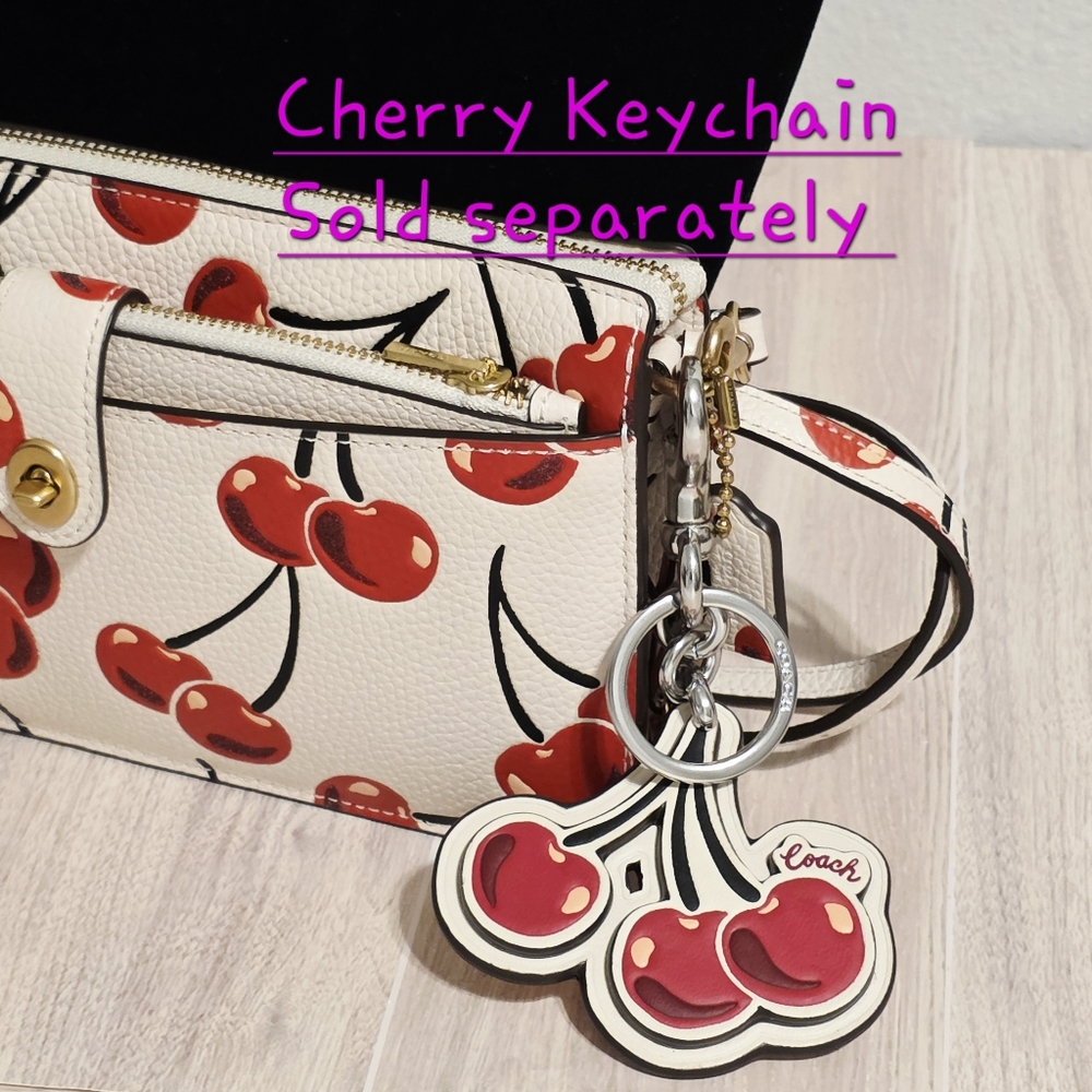 Coach Noa Pop Up Messenger Crossbody Bag With Cherry Print CA799 - Picture 2 of 16